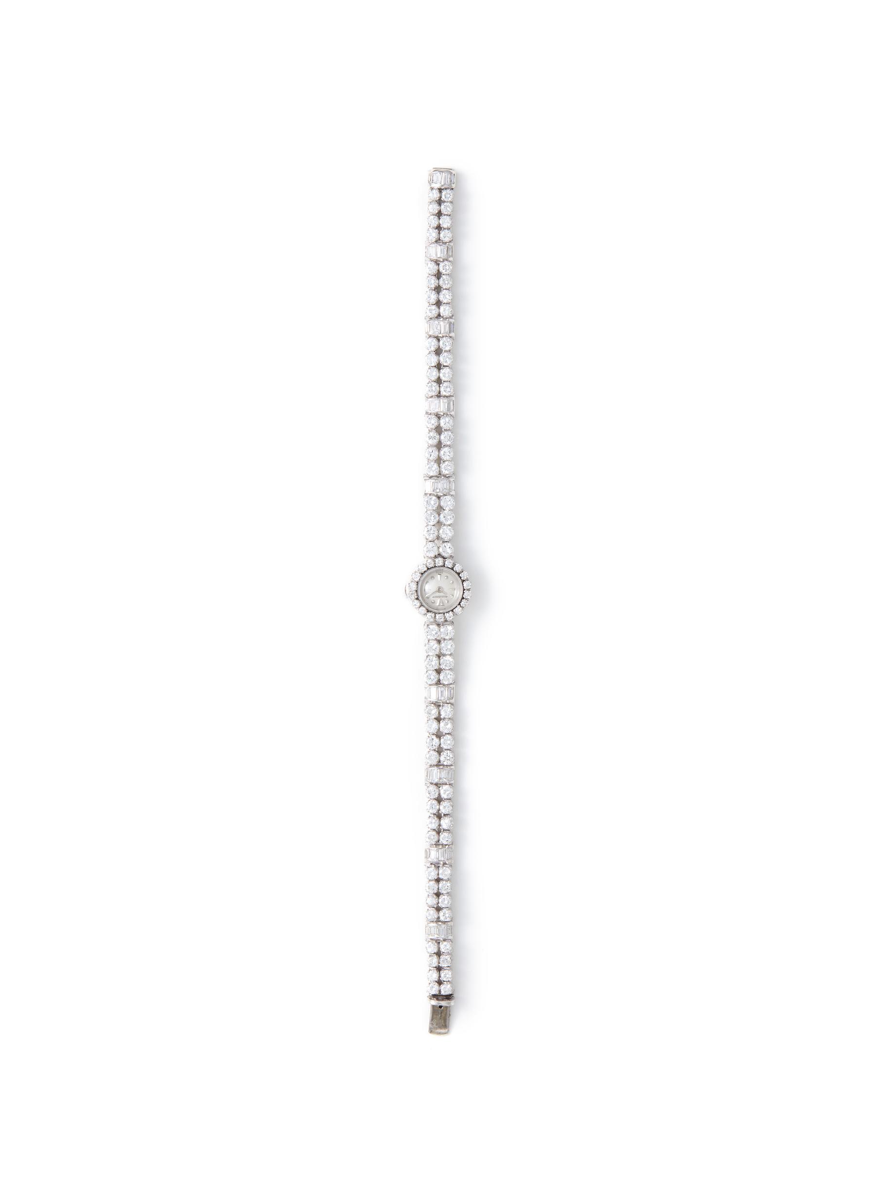 LANE CRAWFORD VINTAGE WATCHES | Omega 18k White Gold Case Circular Dial  Diamond Lady Wrist Watch | Women | Lane Crawford
