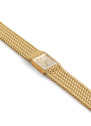 Detail View - Click To Enlarge - LANE CRAWFORD VINTAGE WATCHES - Audemars Piguet 18k Gold Square Dial Lady Wrist Watch