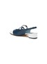  - CAREL - ‘Apricot’ 20 Double Strap Contrast Toe Cap Leather Slingback Heels