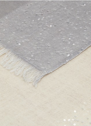 Detail View - Click To Enlarge - FALIERO SARTI - ‘Dania’ Sequined Ombré Virgin Wool Blend Scarf