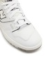 Detail View - Click To Enlarge - NEW BALANCE - ‘BB550’ Low Top Lace Up Perforated Leather Sneakers
