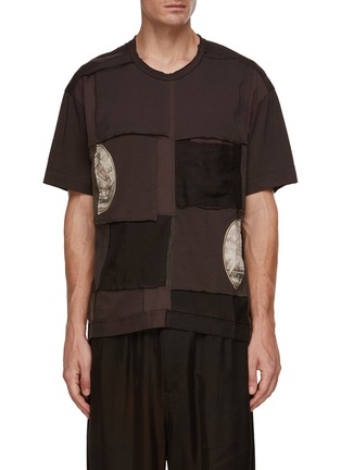 Main View - Click To Enlarge - ZIGGY CHEN - Contrast Patchwork T-Shirt