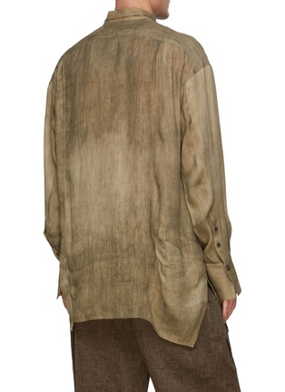 Back View - Click To Enlarge - ZIGGY CHEN - Layered Tie Closure Shirt
