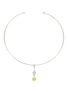 Main View - Click To Enlarge - JUSTINE CLENQUET - Palladium Plated Crystal Drop Pendant Choker