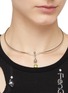 Figure View - Click To Enlarge - JUSTINE CLENQUET - Palladium Plated Crystal Drop Pendant Choker