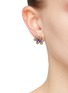 Figure View - Click To Enlarge - JUSTINE CLENQUET - Gold Toned Brass Crystal Beaded Stud Earrings