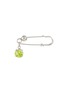 JUSTINE CLENQUET - Silver Toned Brass Crystal Safety Pin Earring
