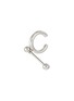 Main View - Click To Enlarge - JUSTINE CLENQUET - Silver Toned Brass Piercing Charm Ear Cuff