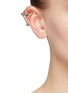 Figure View - Click To Enlarge - JUSTINE CLENQUET - Silver Toned Brass Piercing Charm Ear Cuff
