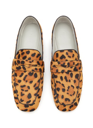 Detail View - Click To Enlarge - EQUIL - ‘London’ Leopard Print Leather Penny Loafers