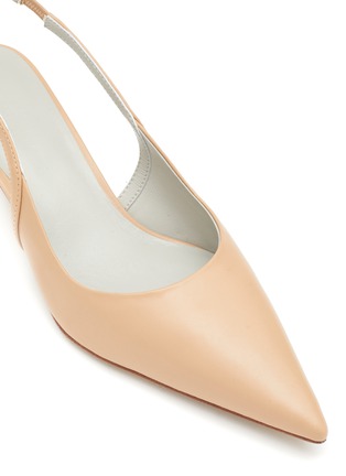 Detail View - Click To Enlarge - EQUIL - ‘Lyon’ 50 Leather Point Toe Slingback Pumps