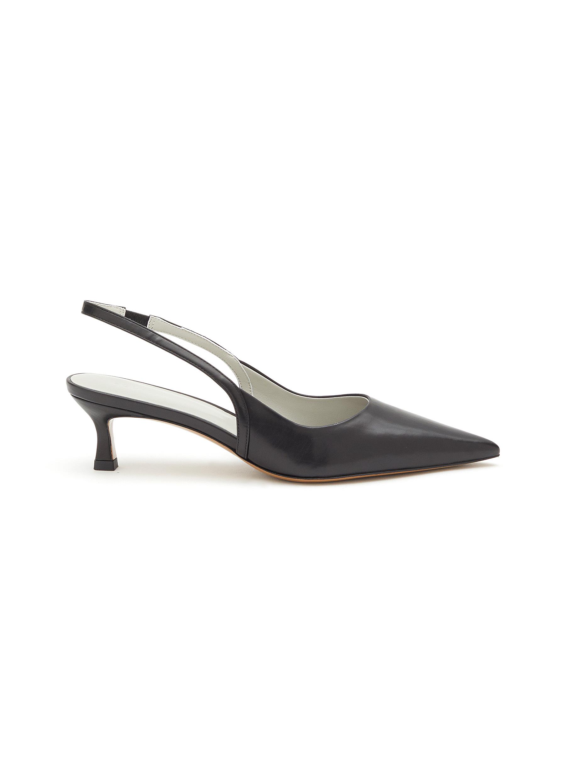 EQUIL ‘Lyon' 50 Leather Point Toe Slingback Pumps