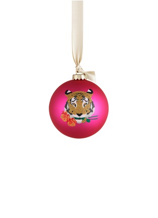 Main View - Click To Enlarge - KATE BARNETT - Tiger glass bauble Christmas ornament