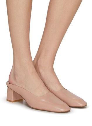 Figure View - Click To Enlarge - EQUIL - ‘Seoul’ Leather Almond Toe Mules