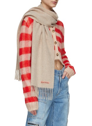 Figure View - Click To Enlarge - ACNE STUDIOS - Wool Fringed Scarf