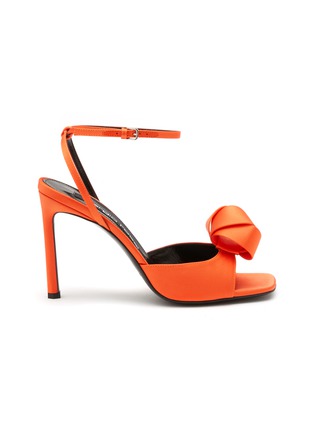 Main View - Click To Enlarge - SERGIO ROSSI - 95 Loop Satin Sandals