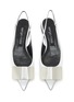 Detail View - Click To Enlarge - SERGIO ROSSI - ‘Sr Miroir’ Leather Slingback Pumps