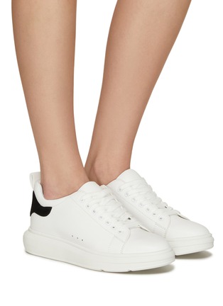 Figure View - Click To Enlarge - PEDDER RED - ‘MEGAN’ LOW TOP LACE UP CHUNKY OUTSOLE LEATHER SNEAKERS