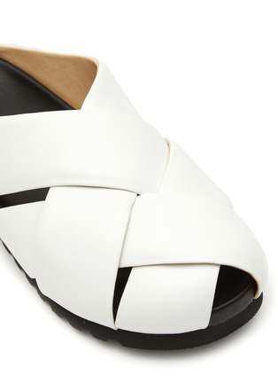 Detail View - Click To Enlarge - PEDDER RED - ‘Celest’ Woven Leather Sandals