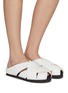 Figure View - Click To Enlarge - PEDDER RED - ‘Celest’ Woven Leather Sandals