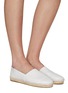 Figure View - Click To Enlarge - PEDDER RED - Audrey Leather Espadrilles