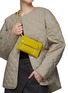 Figure View - Click To Enlarge - STATE OF ESCAPE - ‘Compass’ Neoprene Flapped Belt Bag