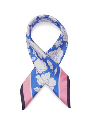 Main View - Click To Enlarge - LIBERTY LONDON - ‘Poppy And Daisy’ Silk Twill Scarf