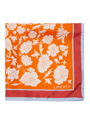 Detail View - Click To Enlarge - LIBERTY LONDON - ‘Poppy And Daisy’ Silk Twill Scarf