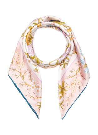 Main View - Click To Enlarge - LIBERTY LONDON - ‘ELYSIAN PARADISE’ FLORAL PRINT SILK TWILL SCARF