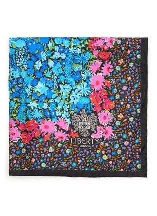 Detail View - Click To Enlarge - LIBERTY LONDON - ‘Floral Medley’ All Over Graphic Silk Scarf