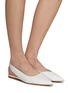 Figure View - Click To Enlarge - EQUIL - ‘Geneva’ Leather Slingback Flats