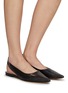 Figure View - Click To Enlarge - EQUIL - ‘Geneva’ Leather Slingback Flats
