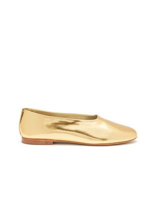 Main View - Click To Enlarge - EQUIL - ‘Venezia’ Round Toe Leather Ballerina Flats