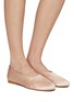 Figure View - Click To Enlarge - EQUIL - ‘Venezia’ Satin Ballerina Flats