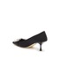  - SERGIO ROSSI - 60 Strass Embellished Buckle Leather Pumps