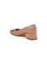Detail View - Click To Enlarge - SERGIO ROSSI - 45 Logo Plaque Block Heel Leather Pumps