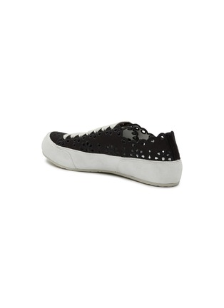  - PEDRO GARCIA  - ‘Parlin’ Laser Cut Detail Satin Lace Up Sneakers