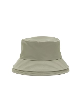 Main View - Click To Enlarge - SACAI - Logo Embroidery Nylon Layered Bucket Hat