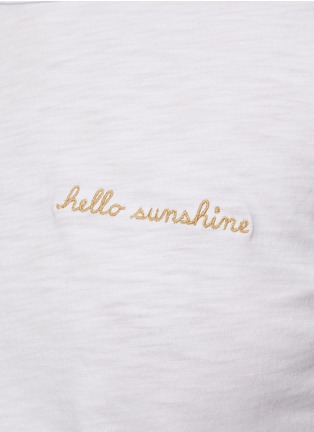  - RAG & BONE - ‘Hello Sunshine’ Embroidery Crewneck T-Shirt