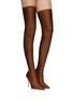 Figure View - Click To Enlarge - GEDEBE - ‘Logan Cuissardes’ 105 Rhinestone Embellished Lycra Over-the-Knee Sock Boots