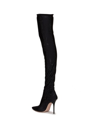  - GEDEBE - ‘Logan Cuissardes’ 105 Rhinestone Embellished Lycra Over-the-Knee Sock Boots