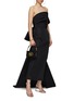 Figure View - Click To Enlarge - MARCHESA COUTURE - One Shoulder Sculptural Silk Gown