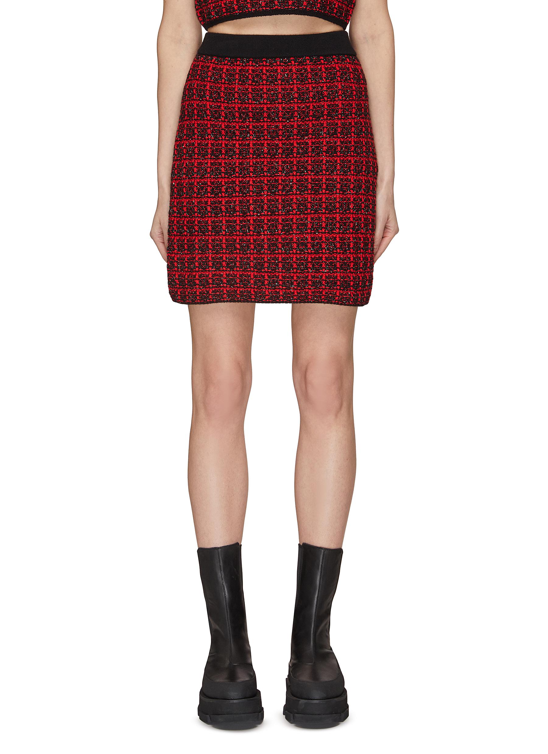 Beaded Tweed Skirt