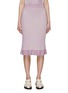 Main View - Click To Enlarge - CRUSH COLLECTION - Two Tone Ruffled Midi Skirt