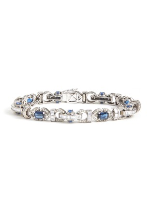 Main View - Click To Enlarge - TUKKA - Gold Silver Diamond Sapphire Bracelet