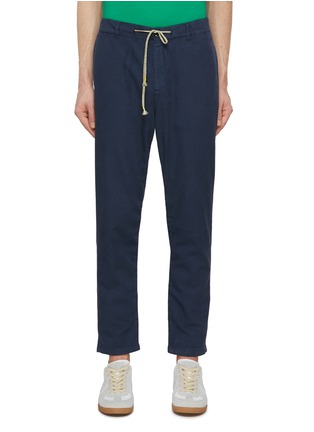 Main View - Click To Enlarge - SCOTCH & SODA - Cotton Linen Blend Jogger Pants
