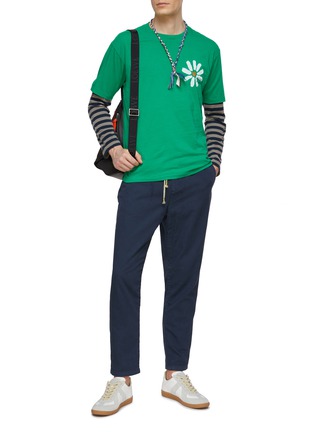 Figure View - Click To Enlarge - SCOTCH & SODA - Cotton Linen Blend Jogger Pants