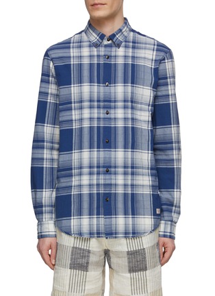Main View - Click To Enlarge - SCOTCH & SODA - Check Lightweight Button Up Shirt