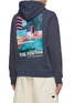 Back View - Click To Enlarge - SCOTCH & SODA - Pool Position Artwork Print Cotton Drawstring Hoodie