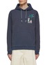 Main View - Click To Enlarge - SCOTCH & SODA - Pool Position Artwork Print Cotton Drawstring Hoodie